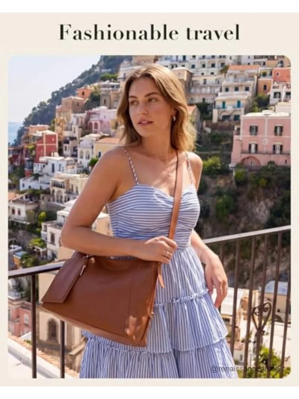 Vegan Leather Hobo Bag Multi-Pocket Crossbody Shoulder Tote with Zipper